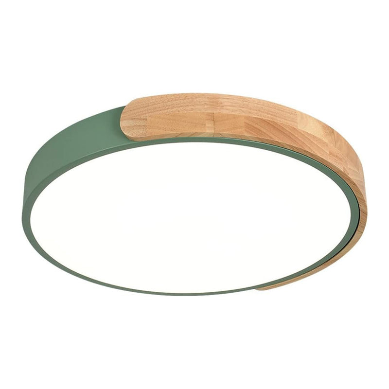Plafonnier rond moderne vert