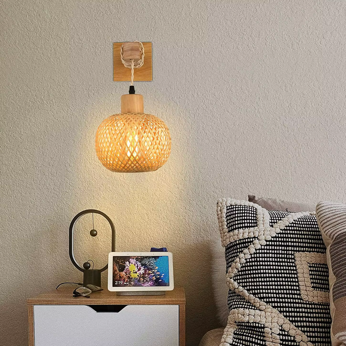 Applique Murale Bois Bambou