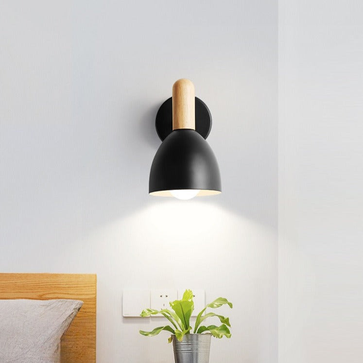 Applique murale bois noir