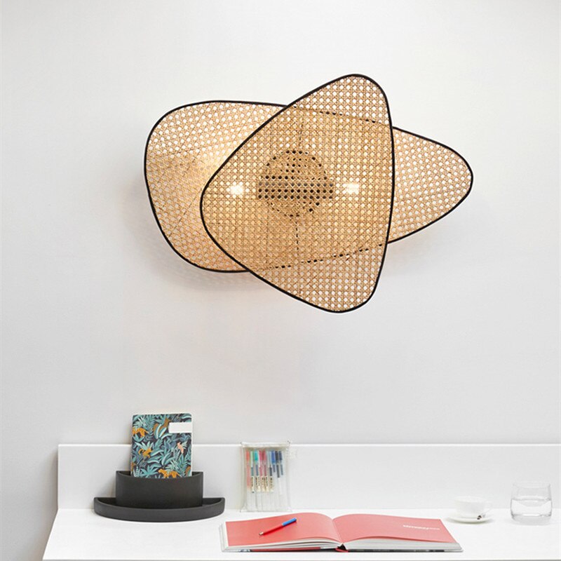 Applique murale bois bambou