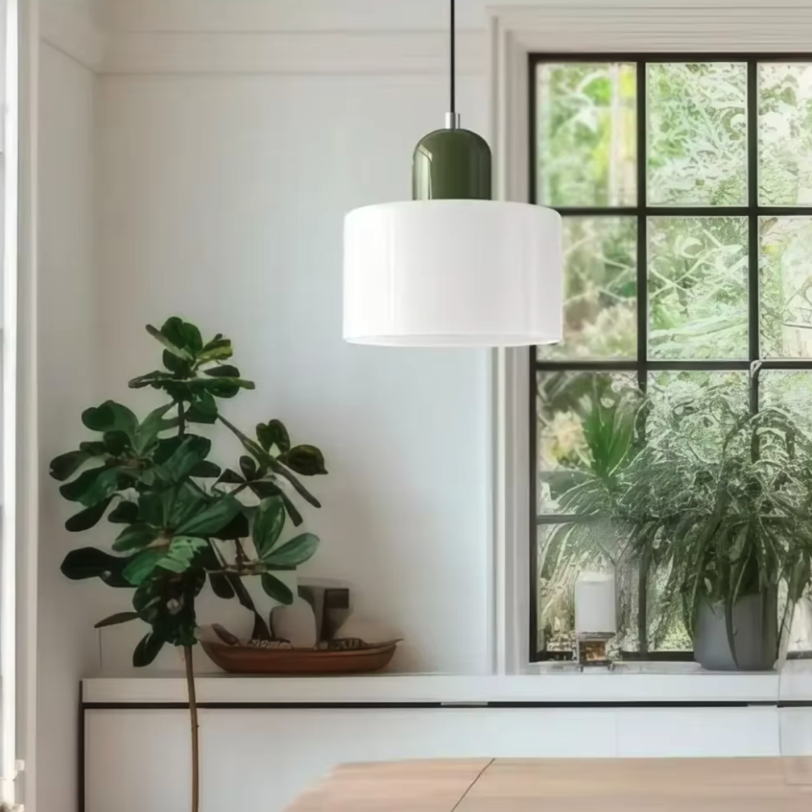 Lustre moderne en verre