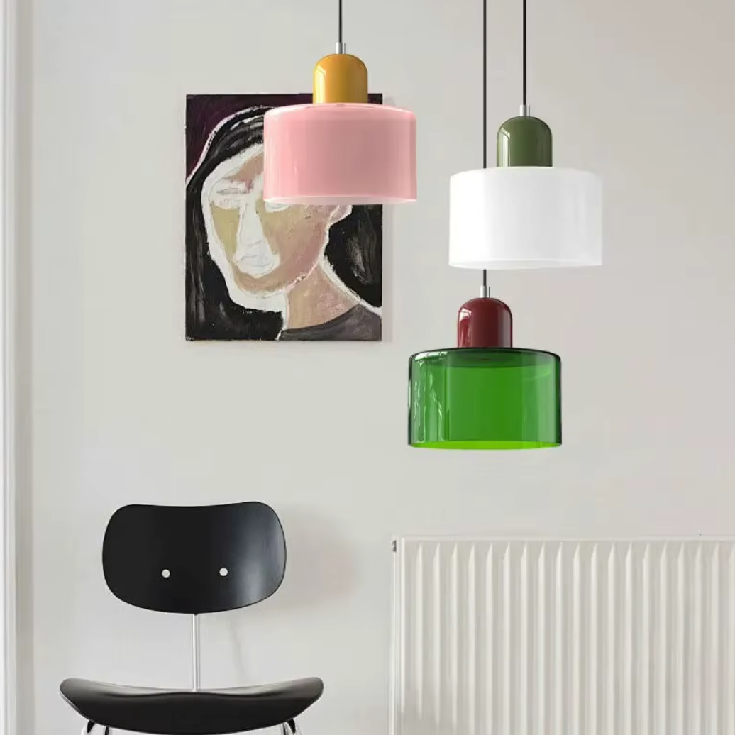 Lustre moderne en verre