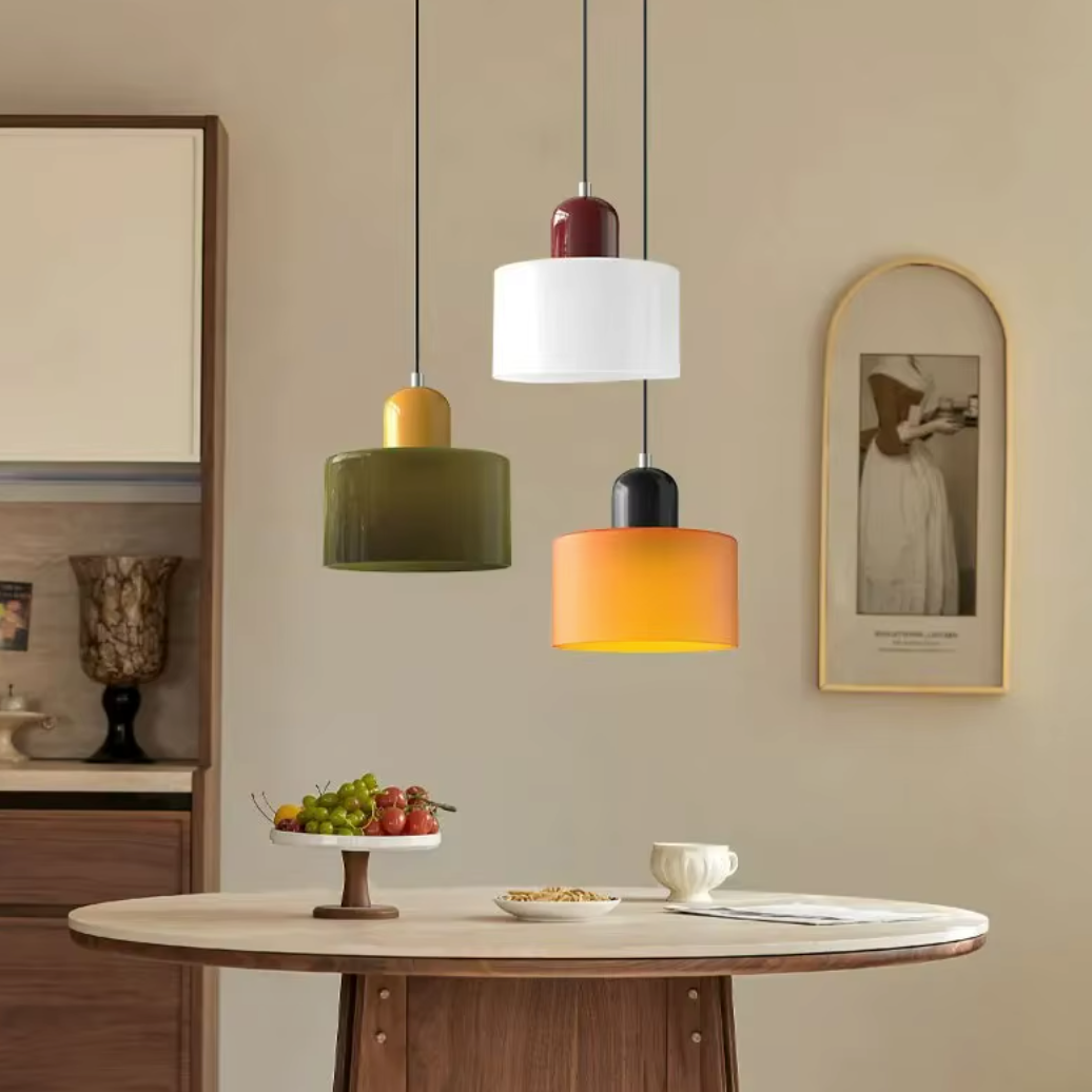Lustre moderne en verre