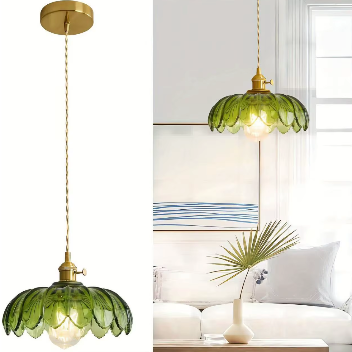 Lustre salon rustique