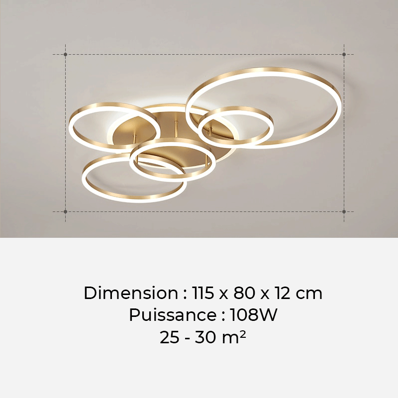 Plafonnier salle de bain moderne