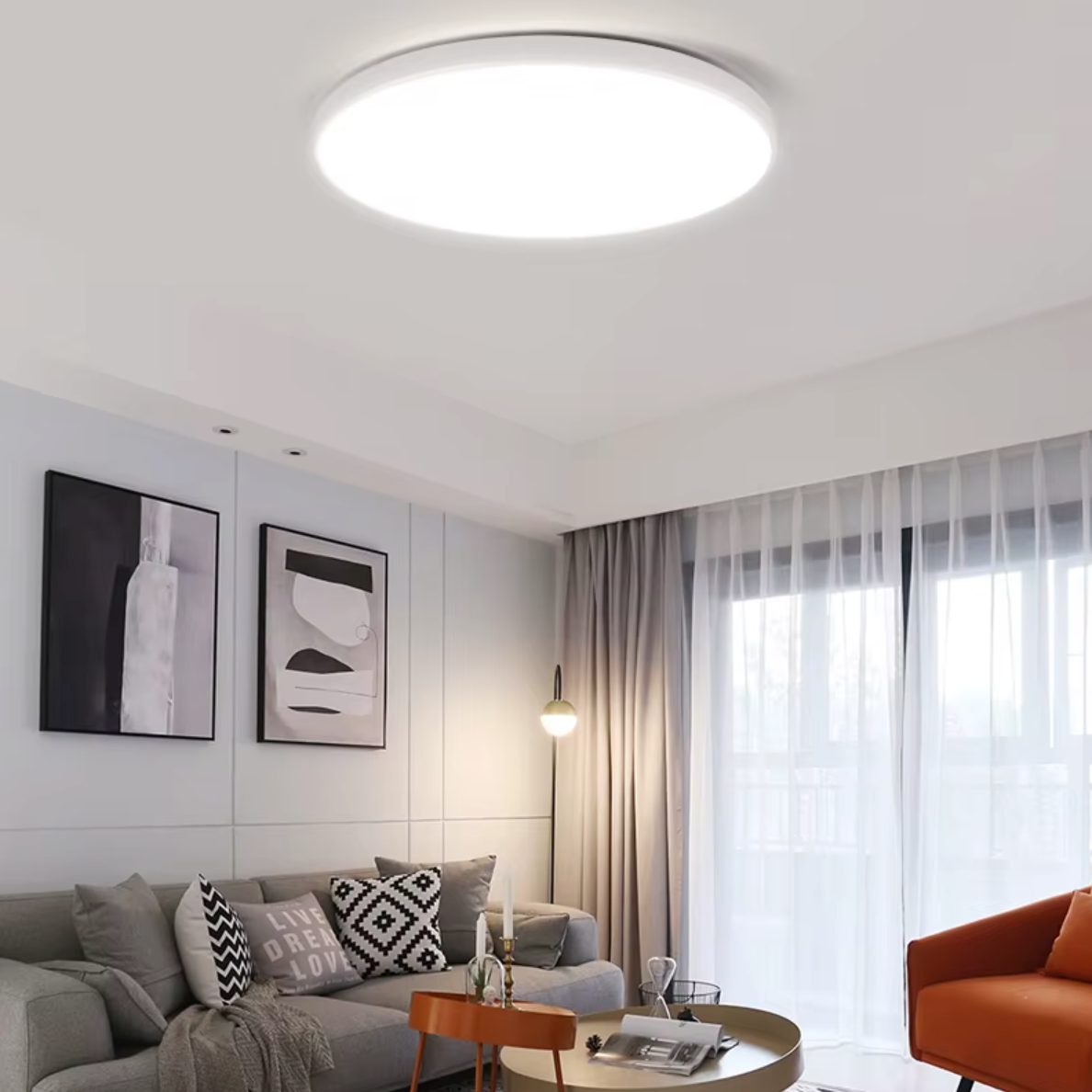 Plafonnier salle de bain LED design
