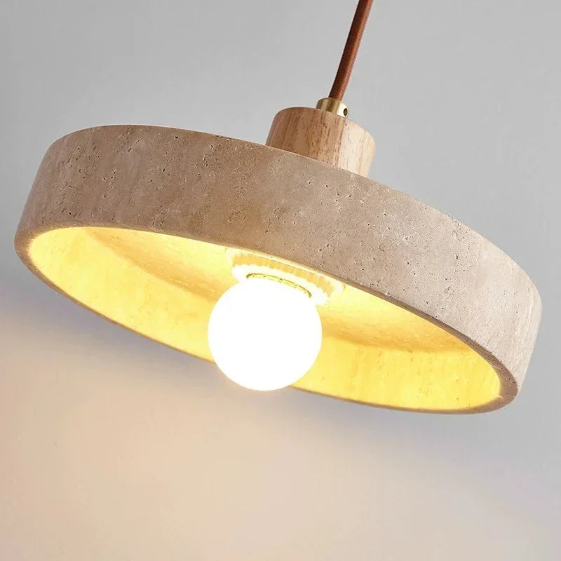 Lustre cuisine design en pierre