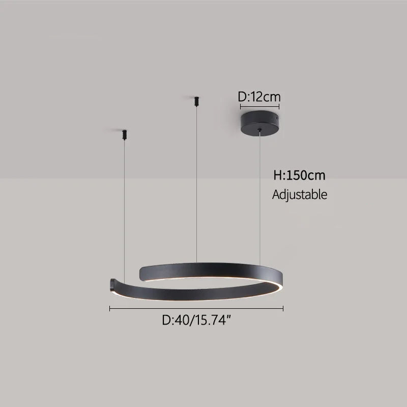 Suspension design noire