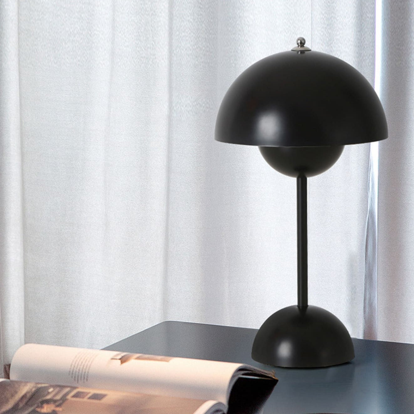 Lampe de chevet noir