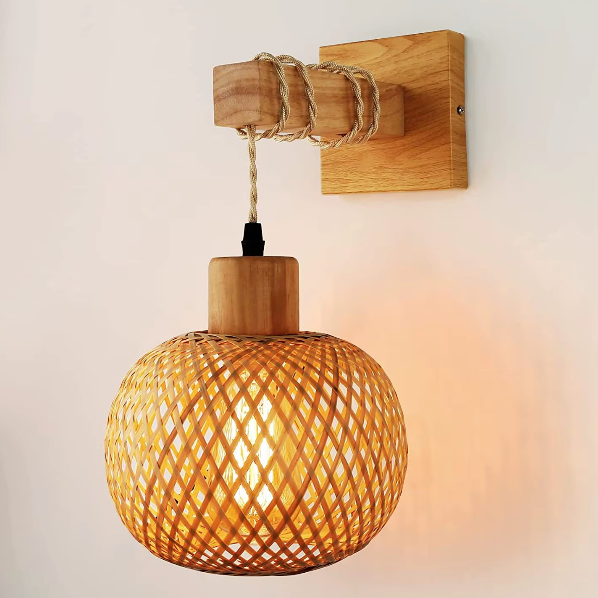 Applique Murale Bois Bambou