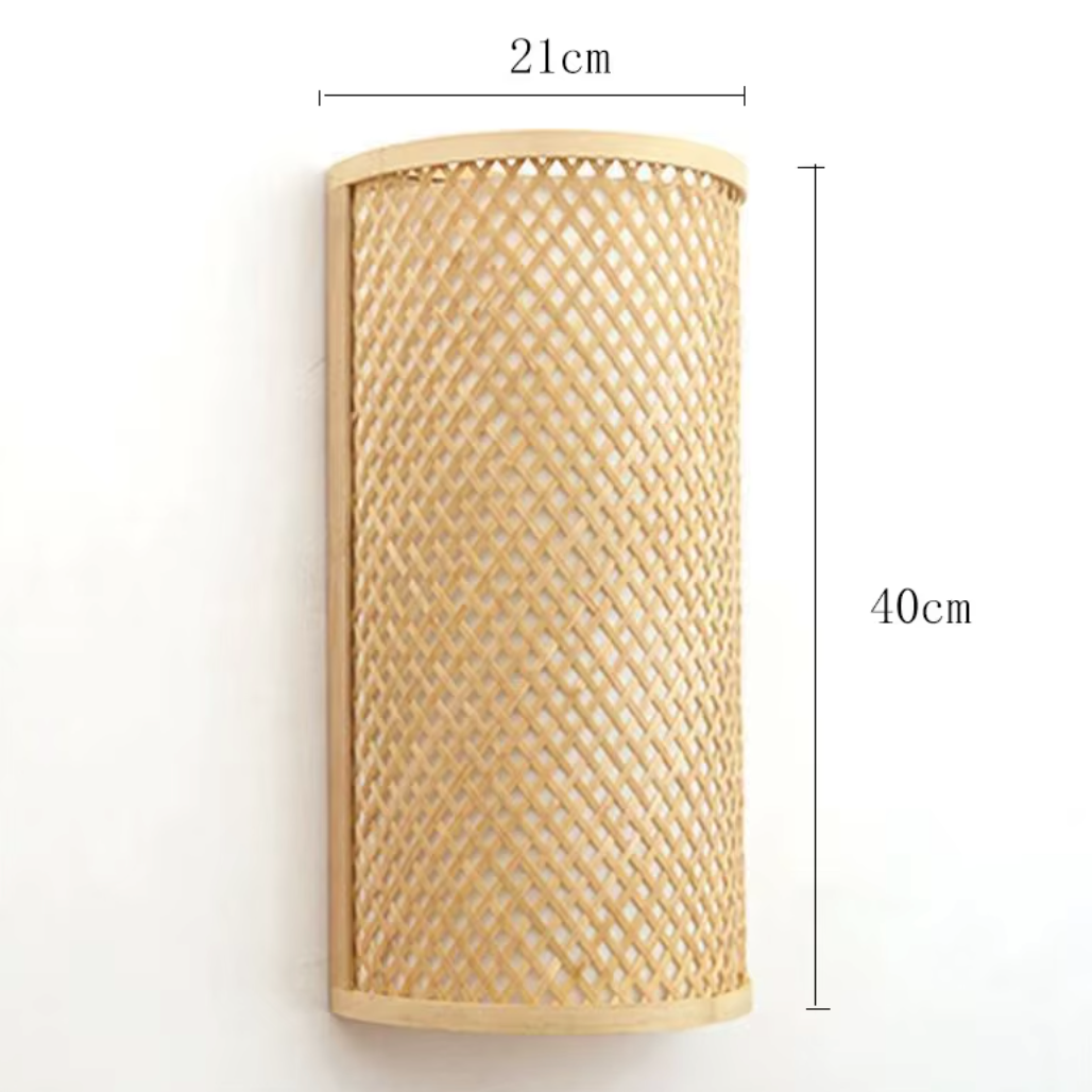 Applique murale bois bambou