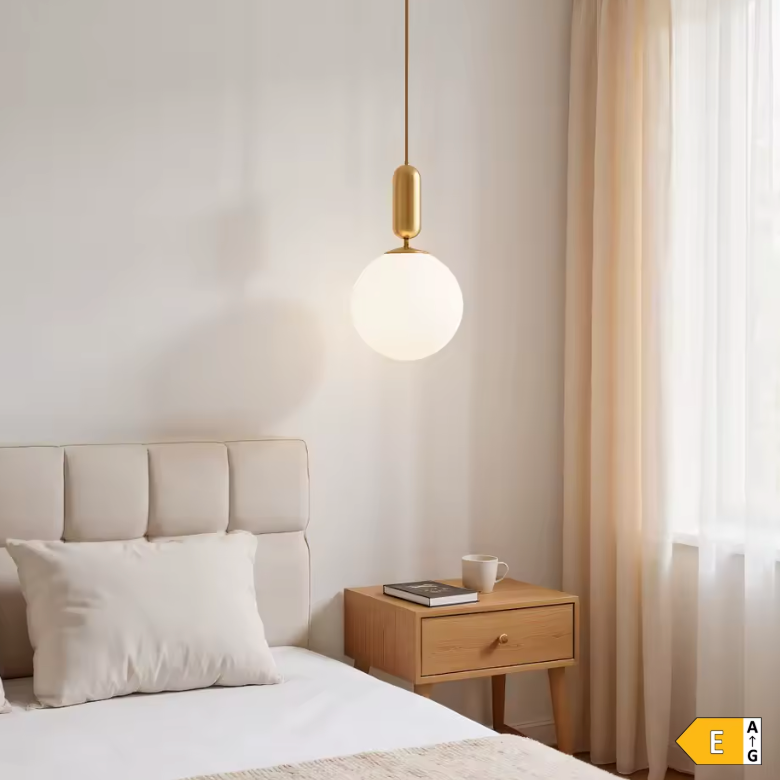 Lustre boule de verre