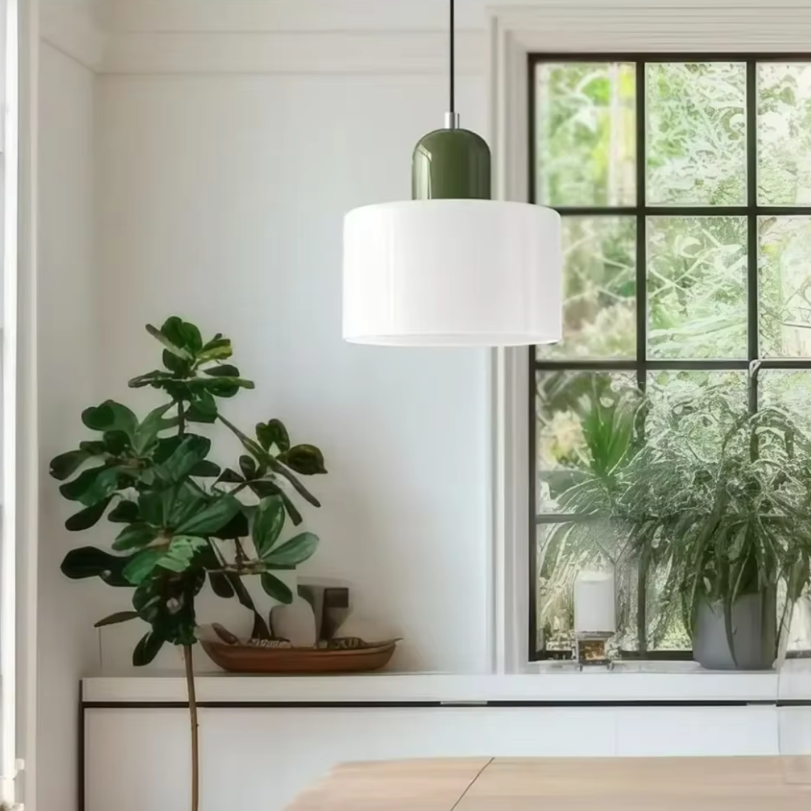 Lustre moderne en verre