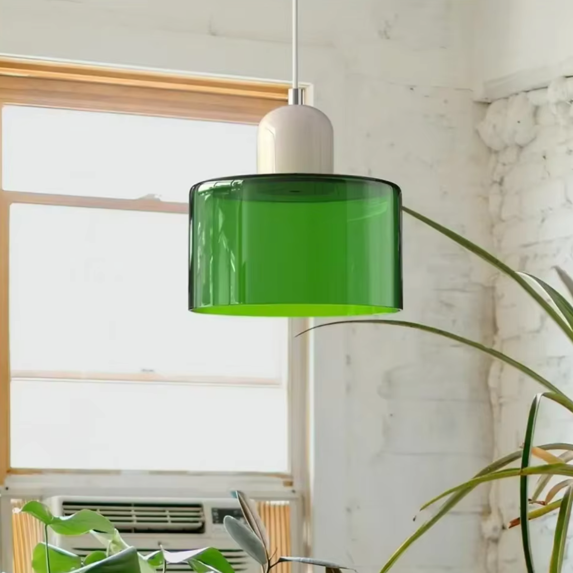 Lustre moderne en verre
