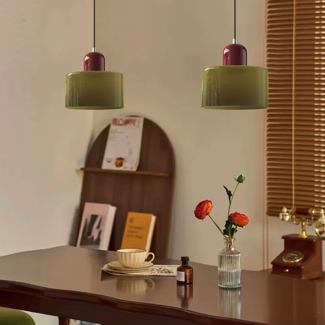 Lustre moderne en verre