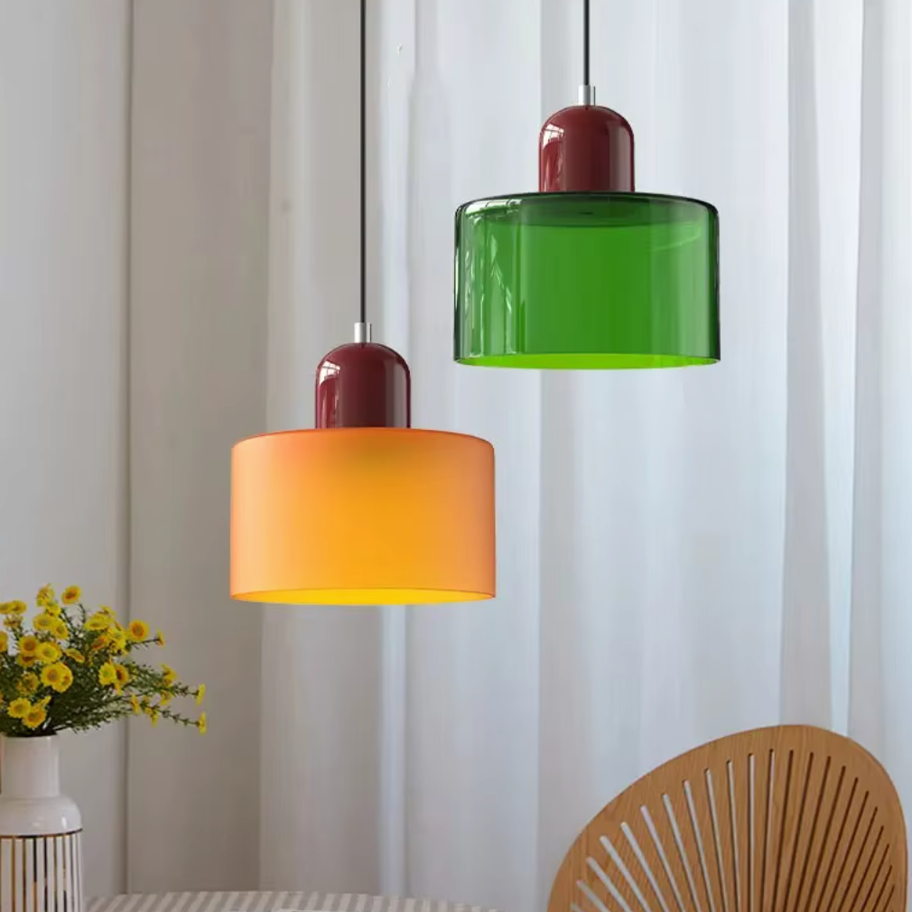 Lustre moderne en verre