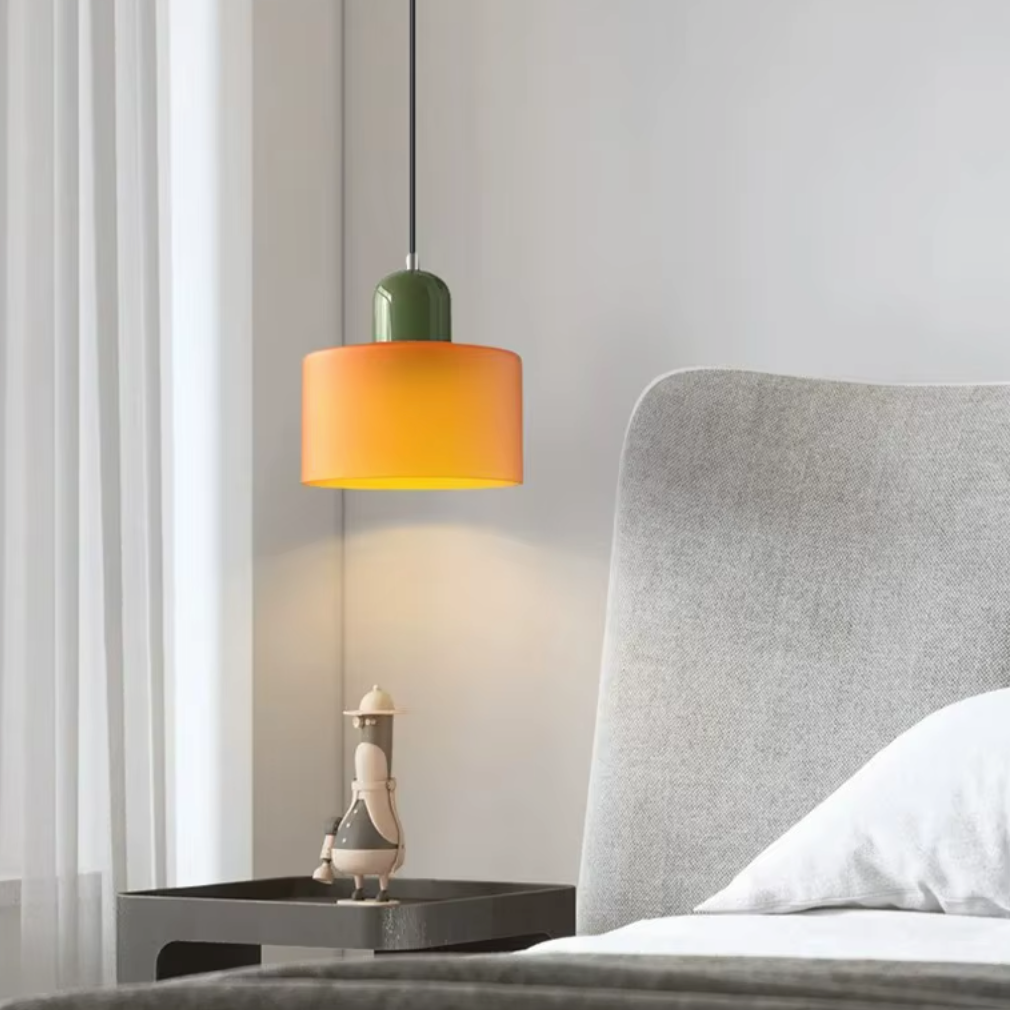 Lustre moderne en verre