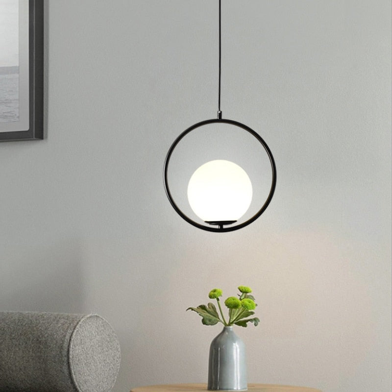 Lustre moderne avec boule