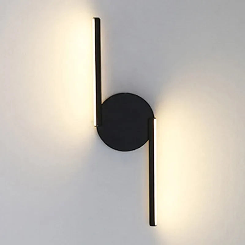 Applique murale led noir