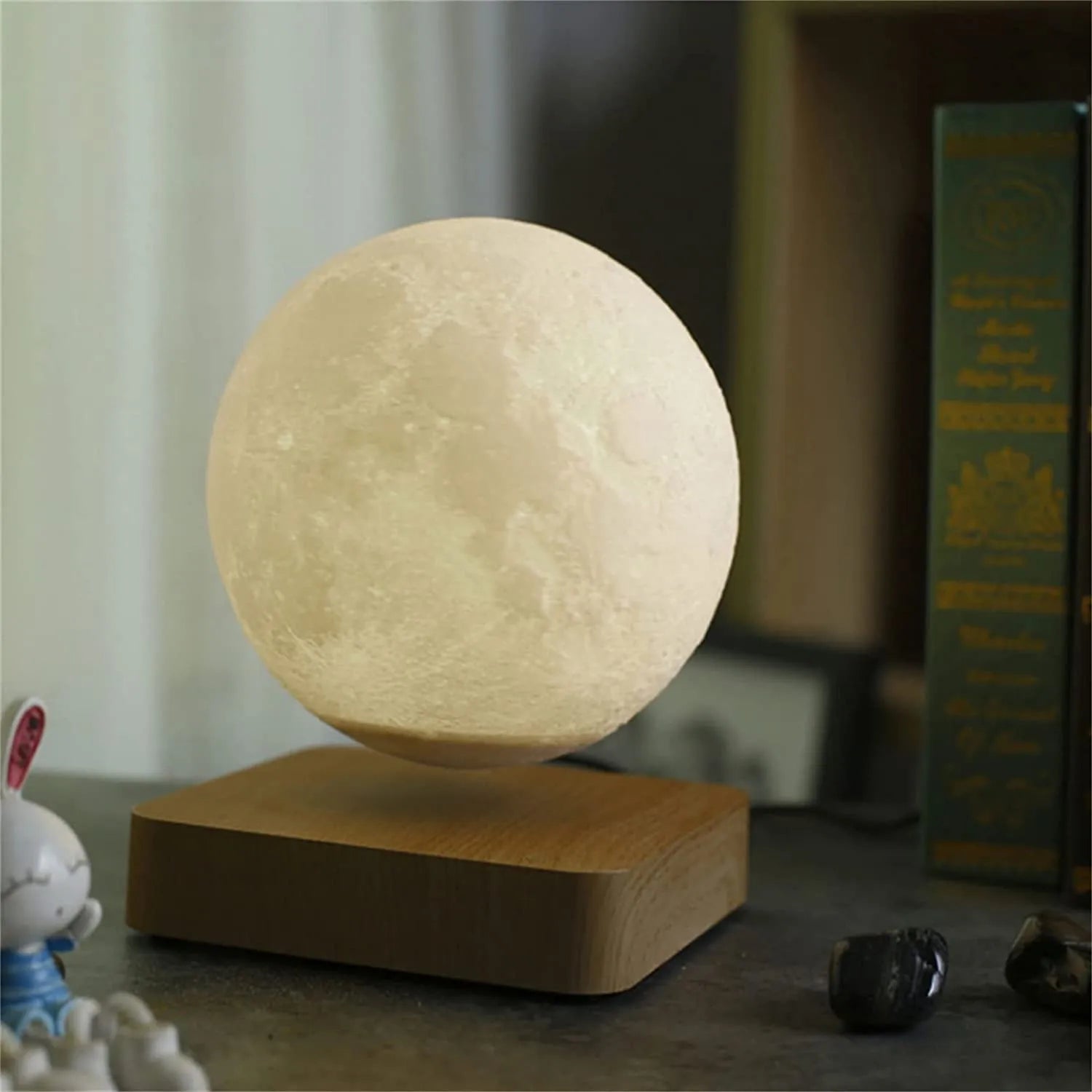 Lampe de chevet lune en lévitation