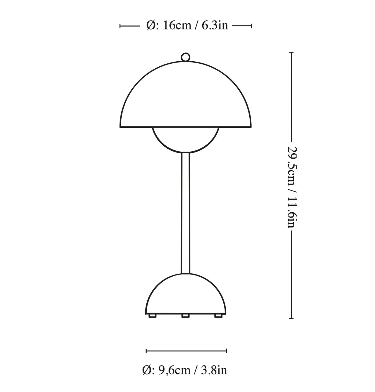 Lampe de chevet noir